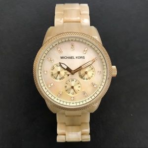 Michael Kors Blonde Tortoise Shell Watch